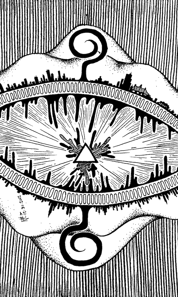 Nye Collage Web. Traditional artwork by Neil Saldana-O'Brien.