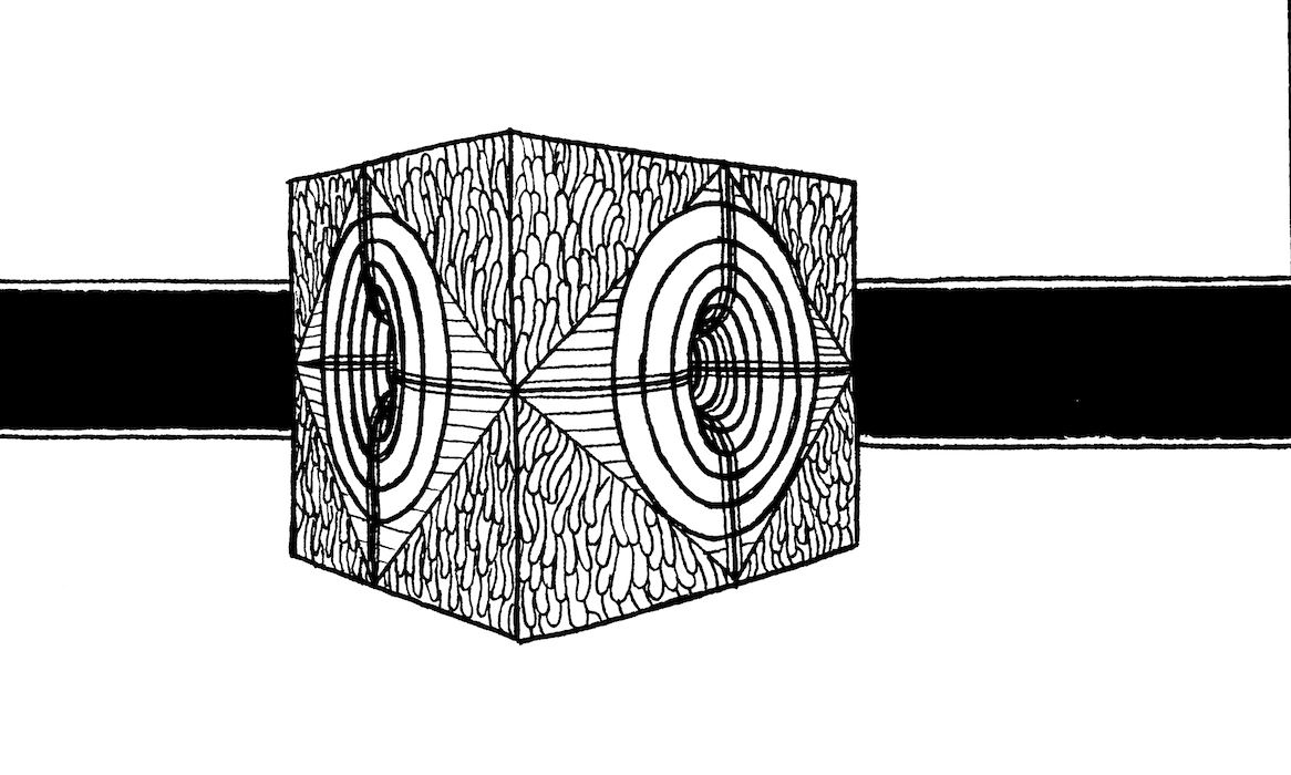 4th Dimension Web. Traditional artwork by Neil Saldana-O'Brien.