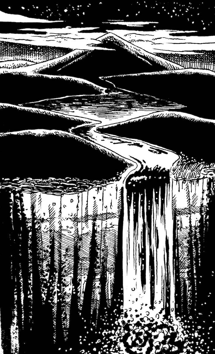 Ends of the Earth Web. Traditional artwork by Neil Saldana-O'Brien.