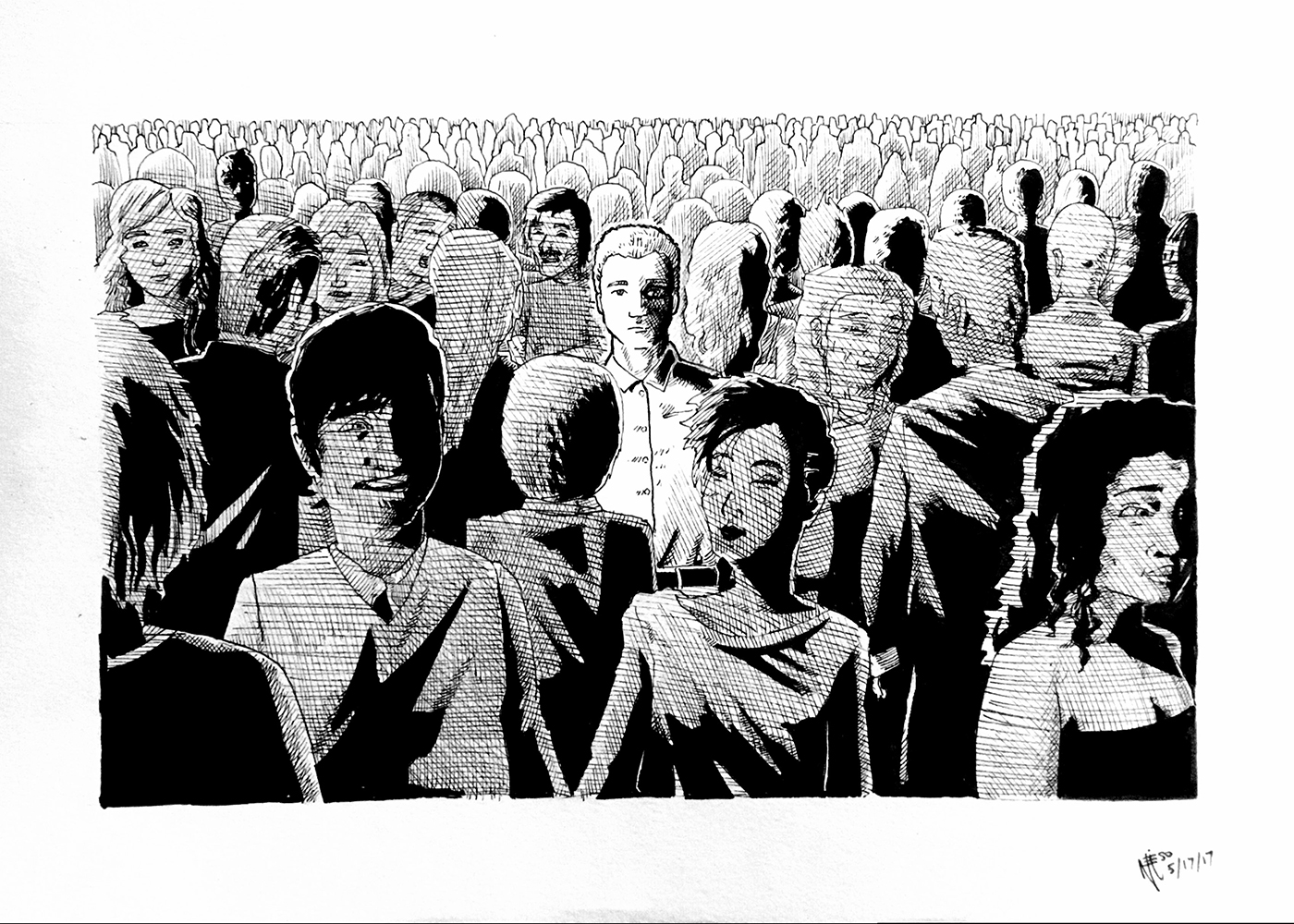 Isolation. Traditional artwork by Neil Saldana-O'Brien.