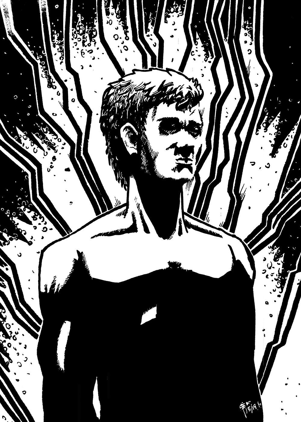 Energy. Traditional artwork by Neil Saldana-O'Brien.