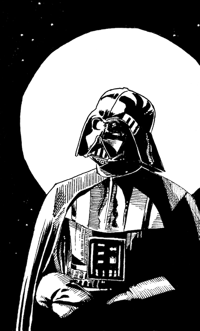 Vader Web. Traditional artwork by Neil Saldana-O'Brien.