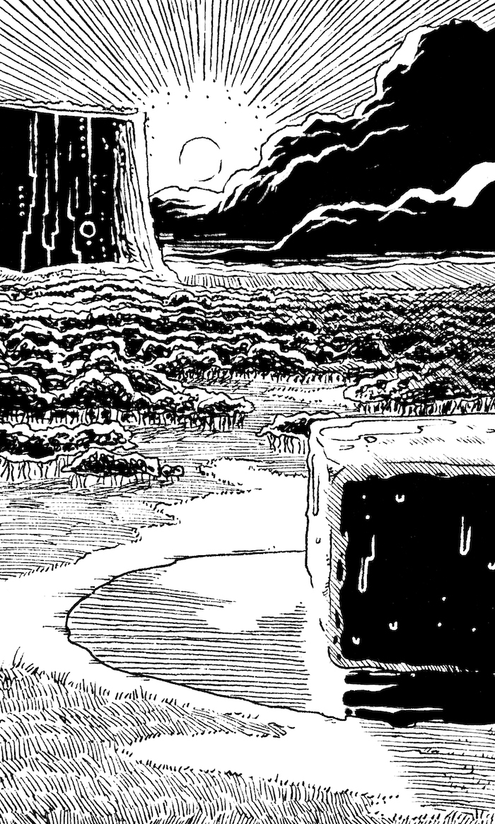 Bring the Heat Web. Traditional artwork by Neil Saldana-O'Brien.