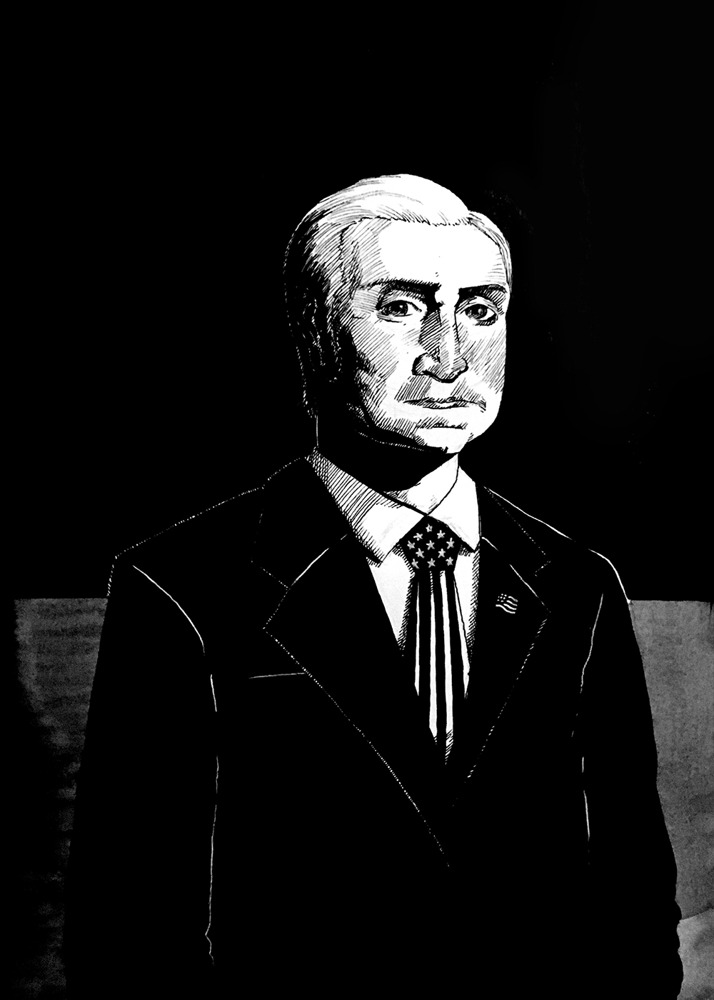 Modern Washington. Traditional artwork by Neil Saldana-O'Brien.