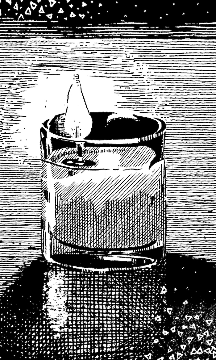 Candle Glass Web. Traditional artwork by Neil Saldana-O'Brien.