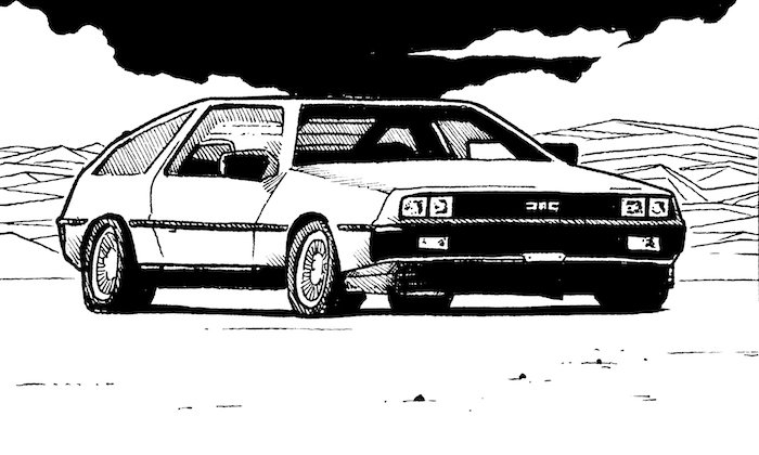 Dmc 12 Web. Traditional artwork by Neil Saldana-O'Brien.
