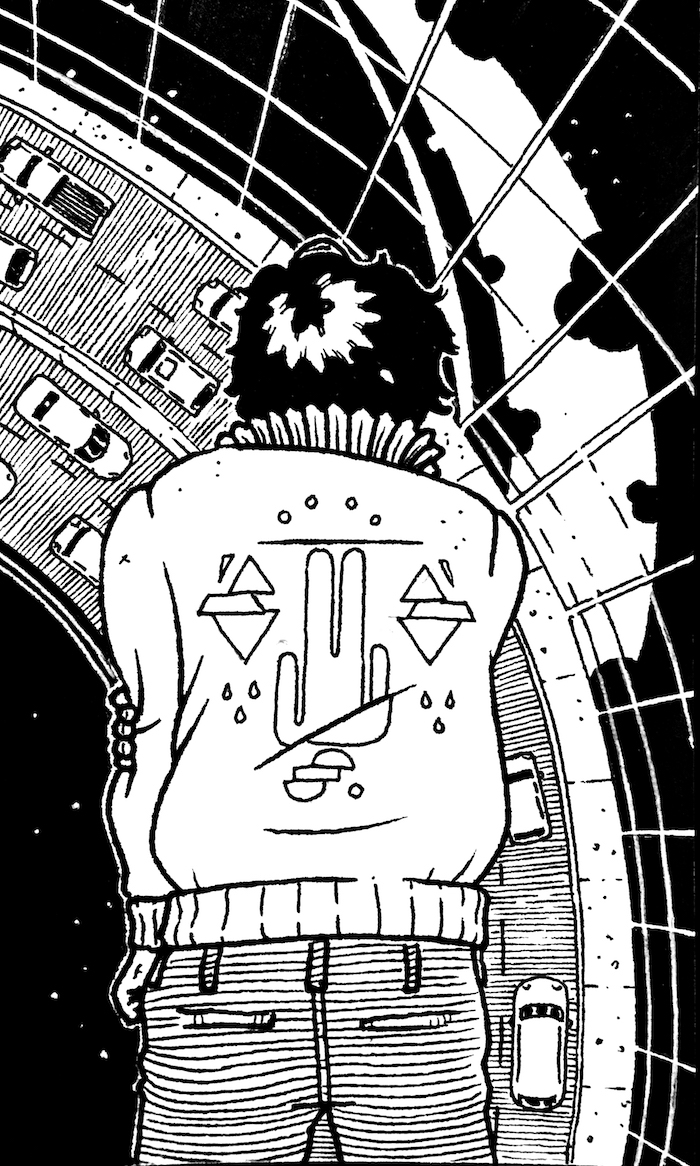 Strange Feelings At Strange Hours Web. Traditional artwork by Neil Saldana-O'Brien.