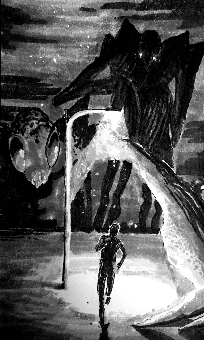 Marker Latenights Web. Traditional artwork by Neil Saldana-O'Brien.