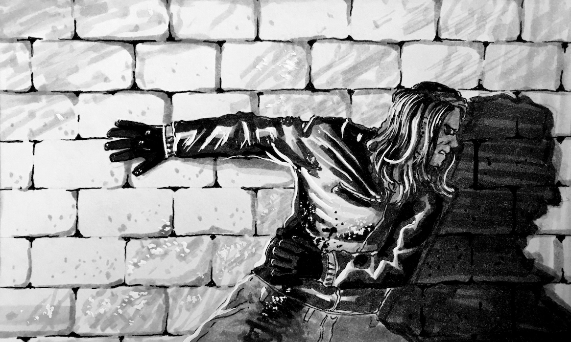 Marker Nothing Will Stop Me Web. Traditional artwork by Neil Saldana-O'Brien.