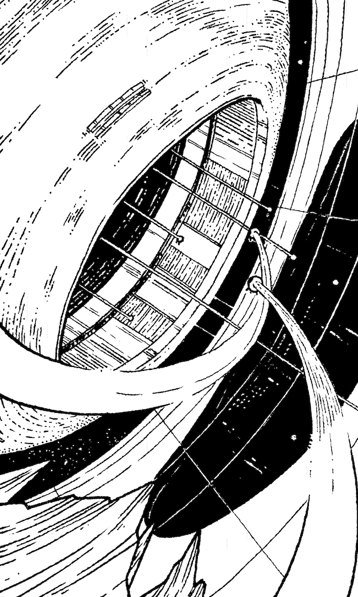 Beautiful Future Web. Traditional artwork by Neil Saldana-O'Brien.