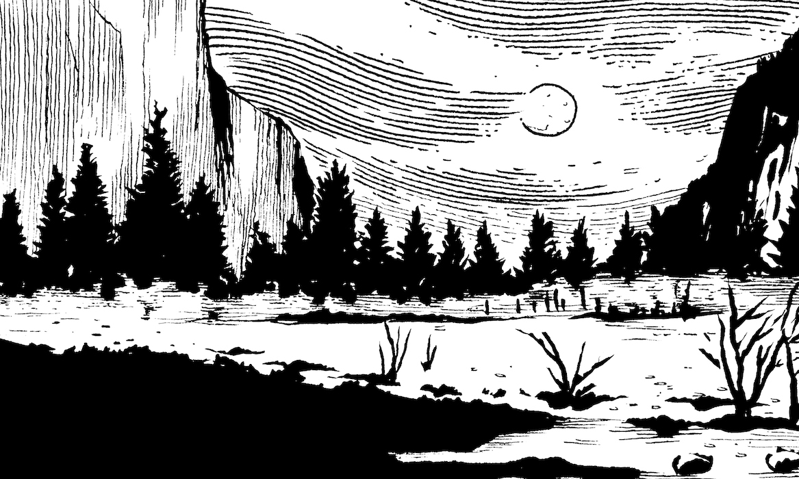 Natural Landscape Web. Traditional artwork by Neil Saldana-O'Brien.