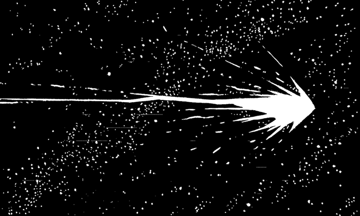 Comet Web. Traditional artwork by Neil Saldana-O'Brien.