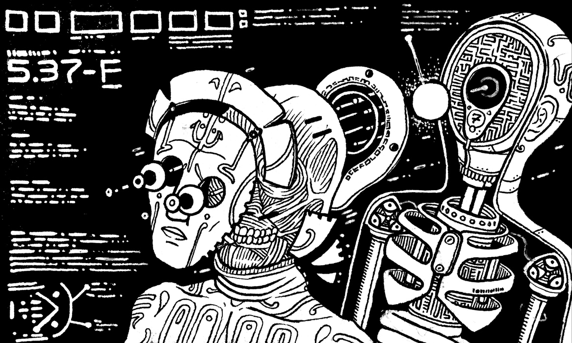 Self. Traditional artwork by Neil Saldana-O'Brien.
