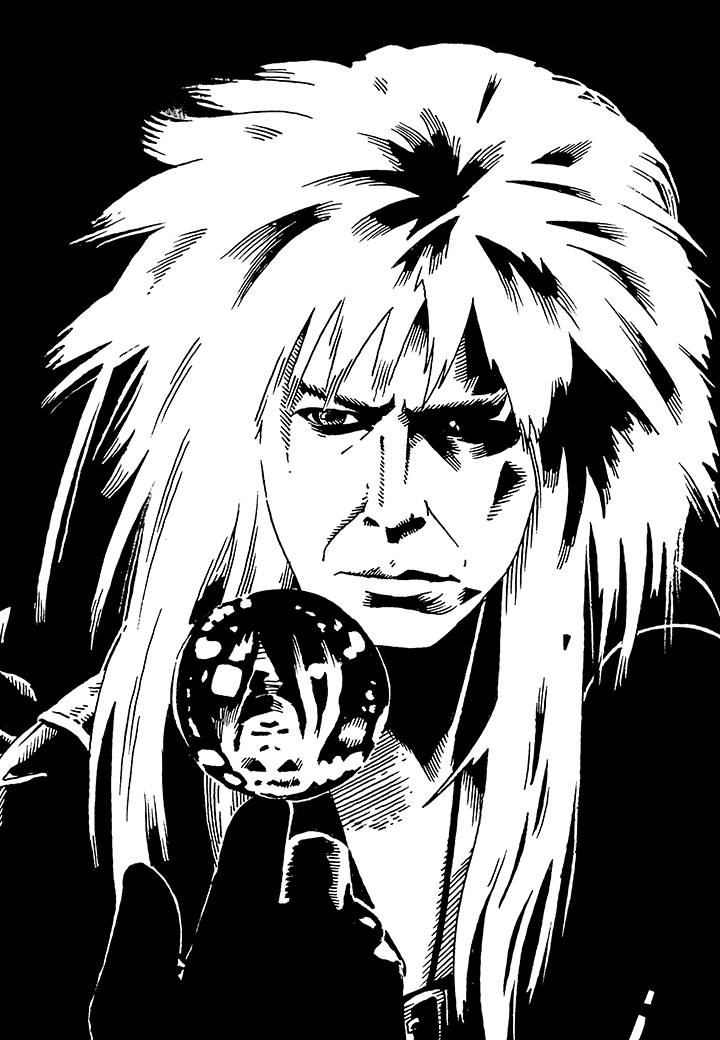 Goblin King. Traditional artwork by Neil Saldana-O'Brien.