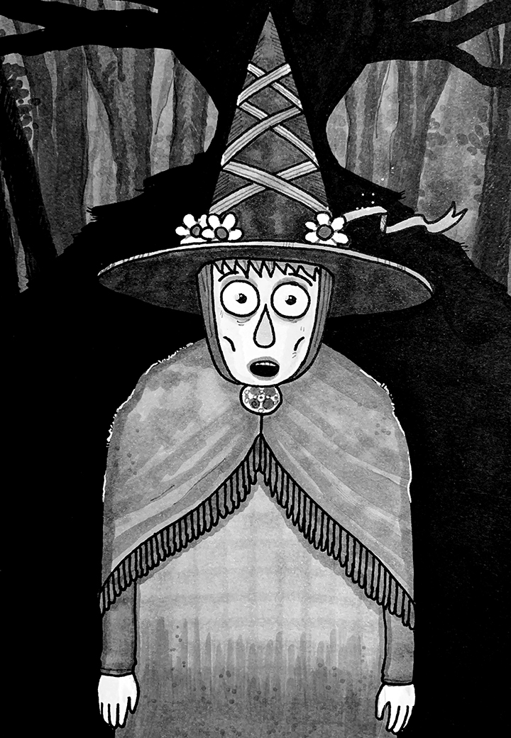 Adelaide of the Wood. Traditional artwork by Neil Saldana-O'Brien.