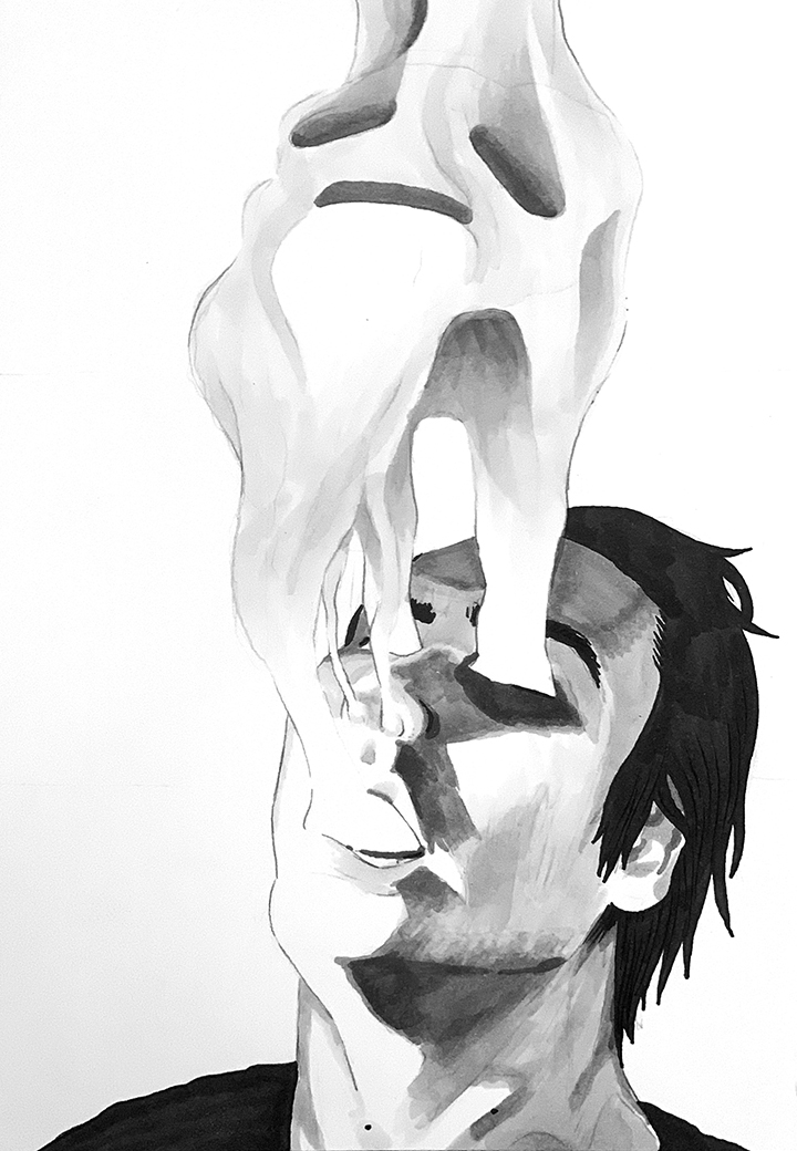 Escape From Self. Traditional artwork by Neil Saldana-O'Brien.