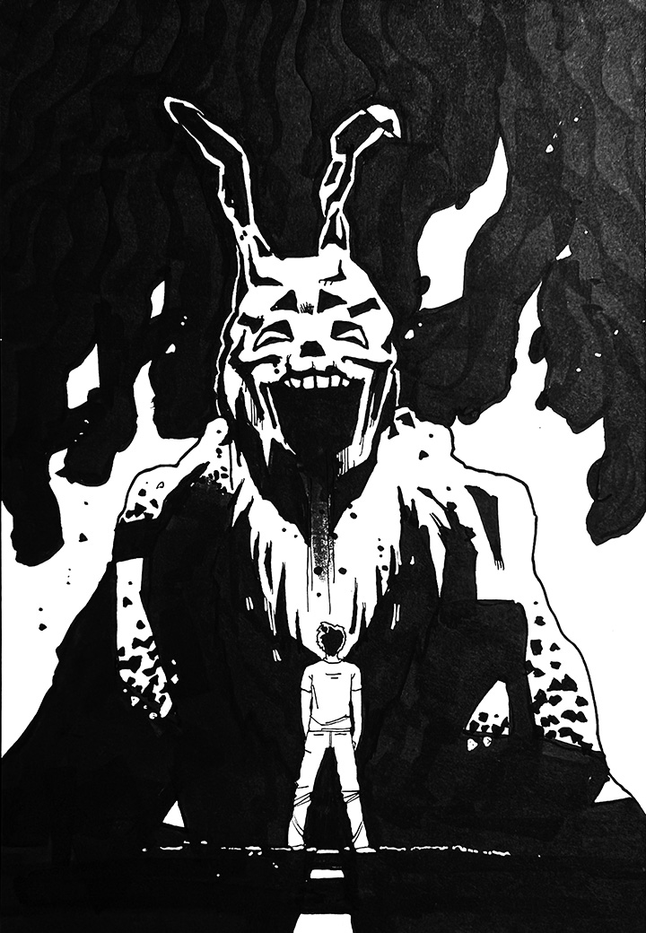 Big Frank. Traditional artwork by Neil Saldana-O'Brien.